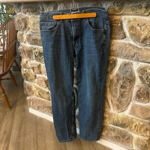 Men's Dark Blue Denim Jeans